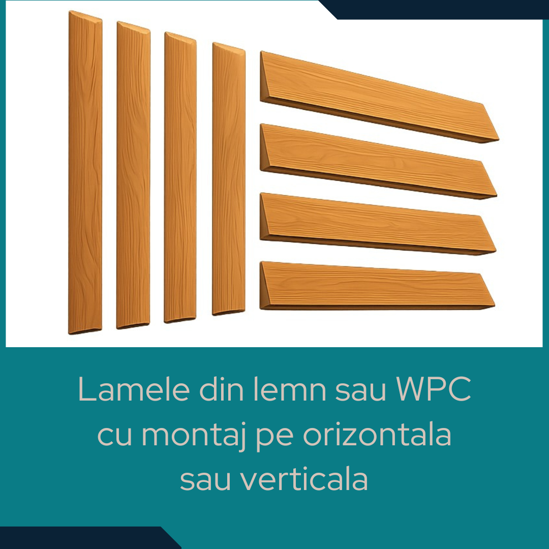 Compatibilitate glisiere cu lamele din lemn și WPC