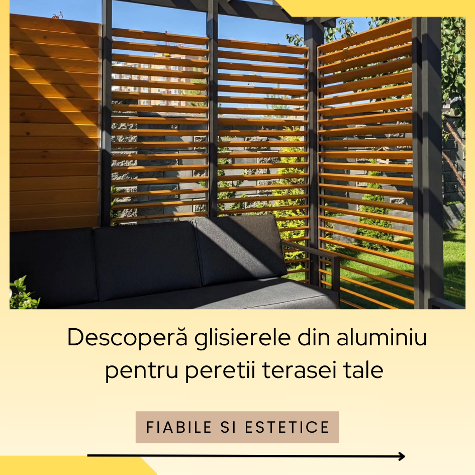 Set glisieră aluminiu 150 cm